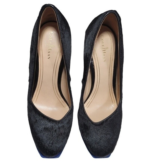 Cole Haan Chelsea Double Platform Calf Hair Pump Size 6.5 - Picture 2 of 7